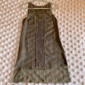 Beautiful Lacey ANTHRO silk dress